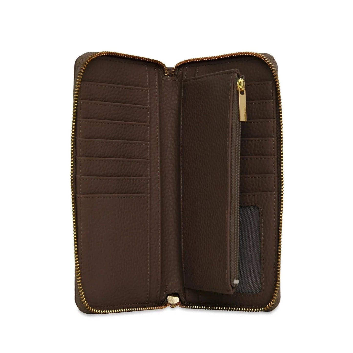 Matt & Nat Central Wallet - Purity Chocolate, Vegan Leather