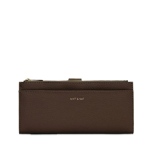Matt & Nat Motiv Wallet | Purity Chocolate, Vegan Leather