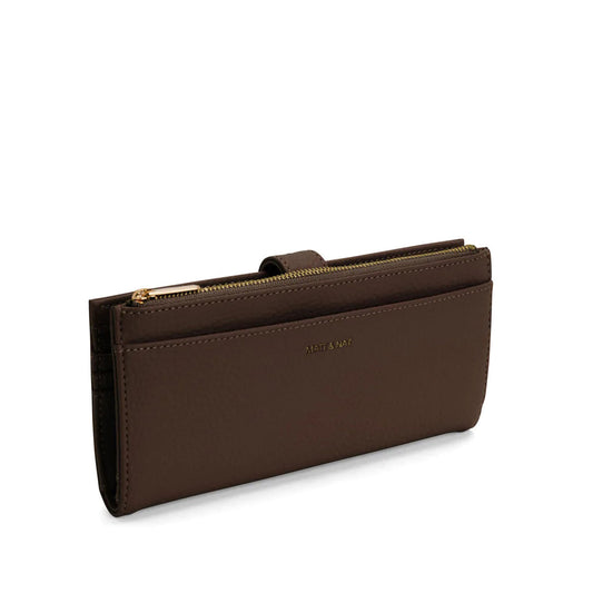 Matt & Nat Motiv Wallet | Purity Chocolate, Vegan Leather