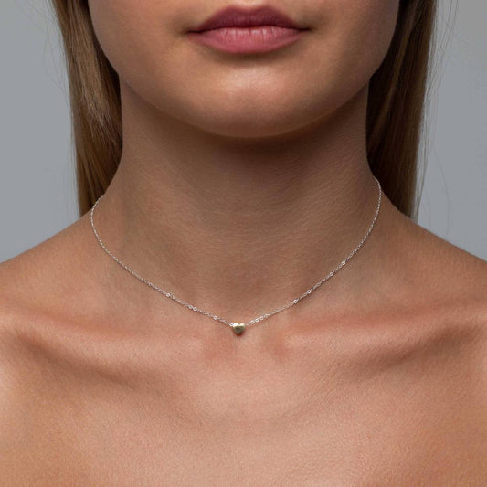 Heart Necklace - Gold Shiny
