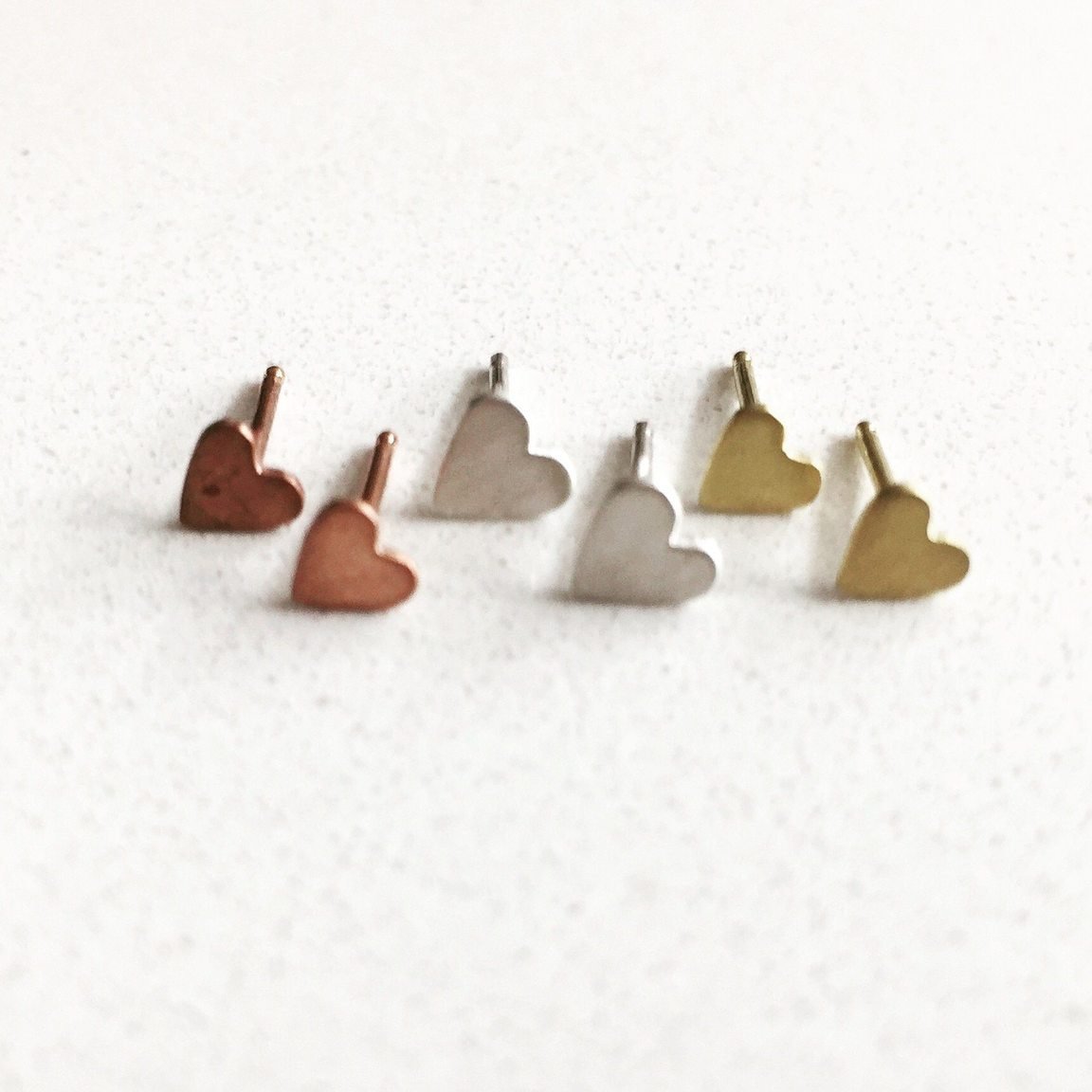 Petite Heart Studs