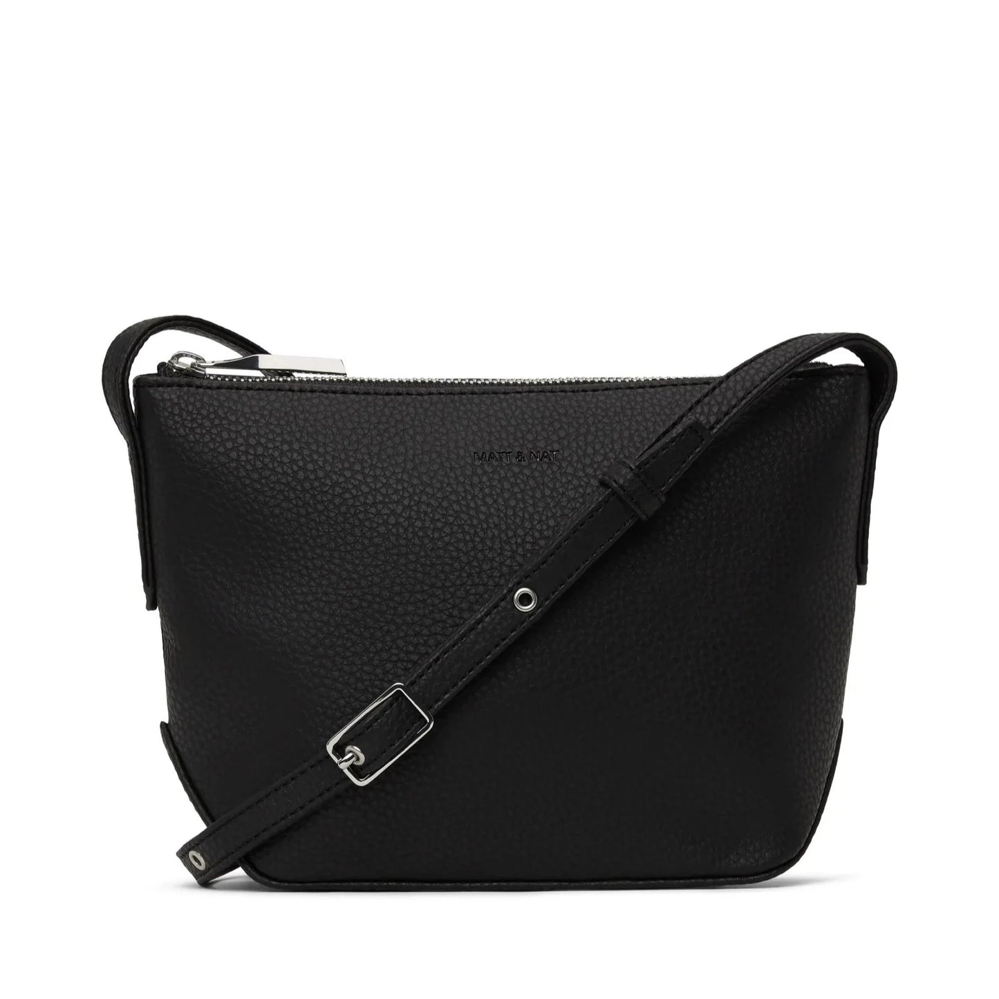 Matt & Nat Sam Crossbody Bag - Purity Black, Vegan Leather