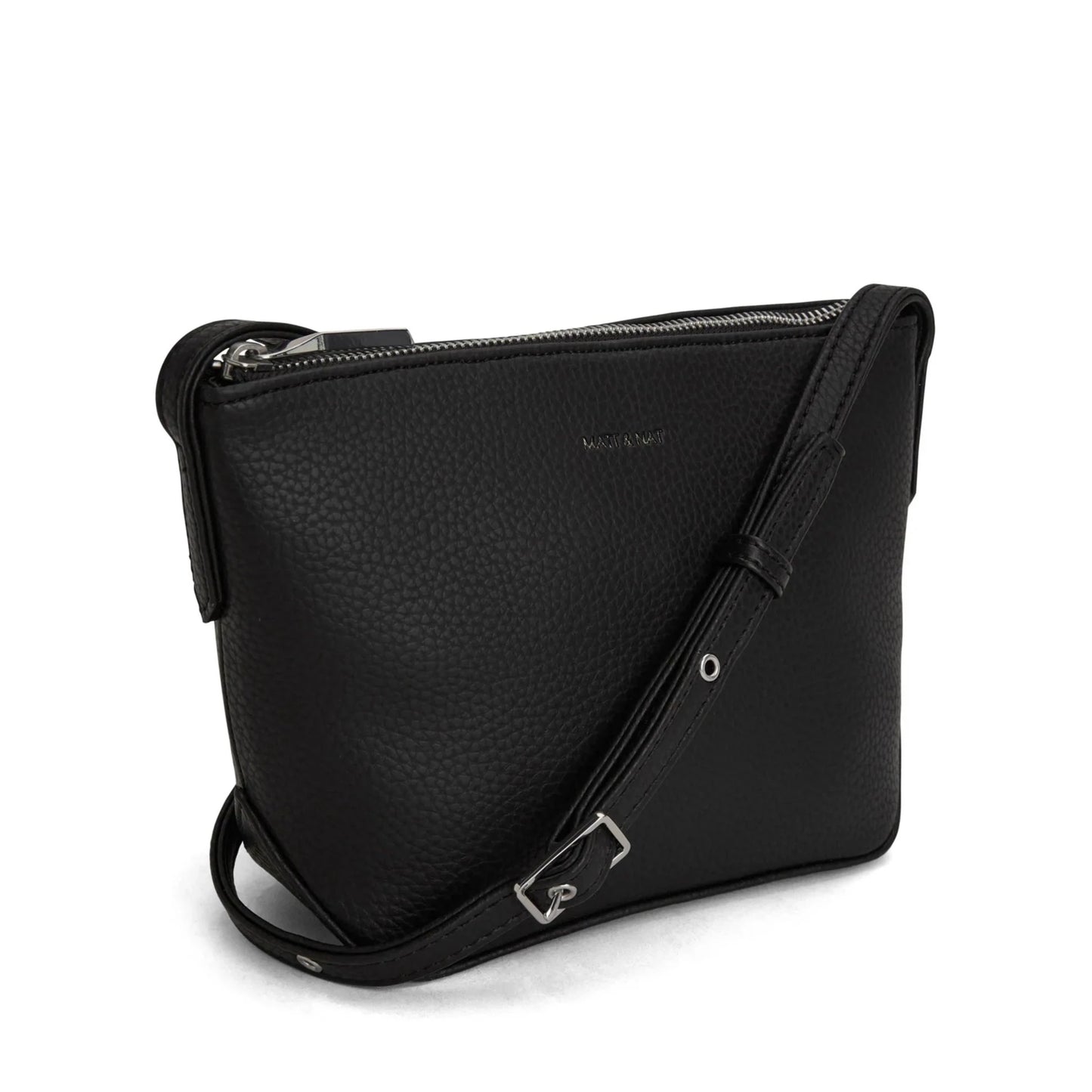 Matt & Nat Sam Crossbody Bag - Purity Black, Vegan Leather
