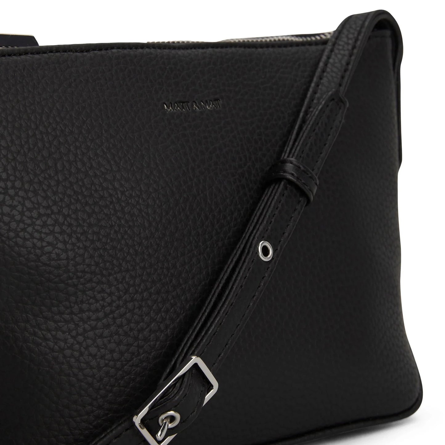 Matt & Nat Sam Crossbody Bag - Purity Black, Vegan Leather