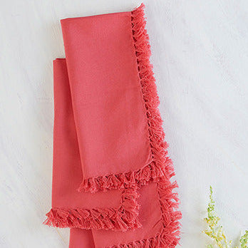 April Cornell Fringed Napkins | Set of 4, Designed in Canada