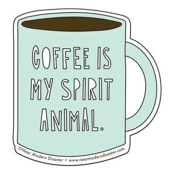 Vinyl Sticker - Coffee Spirit Animal