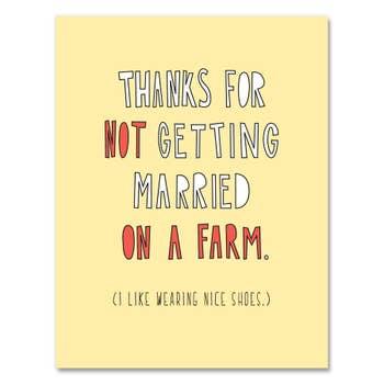 Wedding Card - Farm Wedding