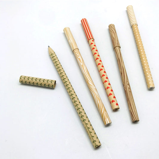 Recycled Paper Pens, Medium Point, Black Ink | Multi Colour