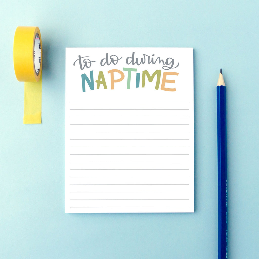 Pedaller Designs Notepad | Nap Time, Handmade in Canada