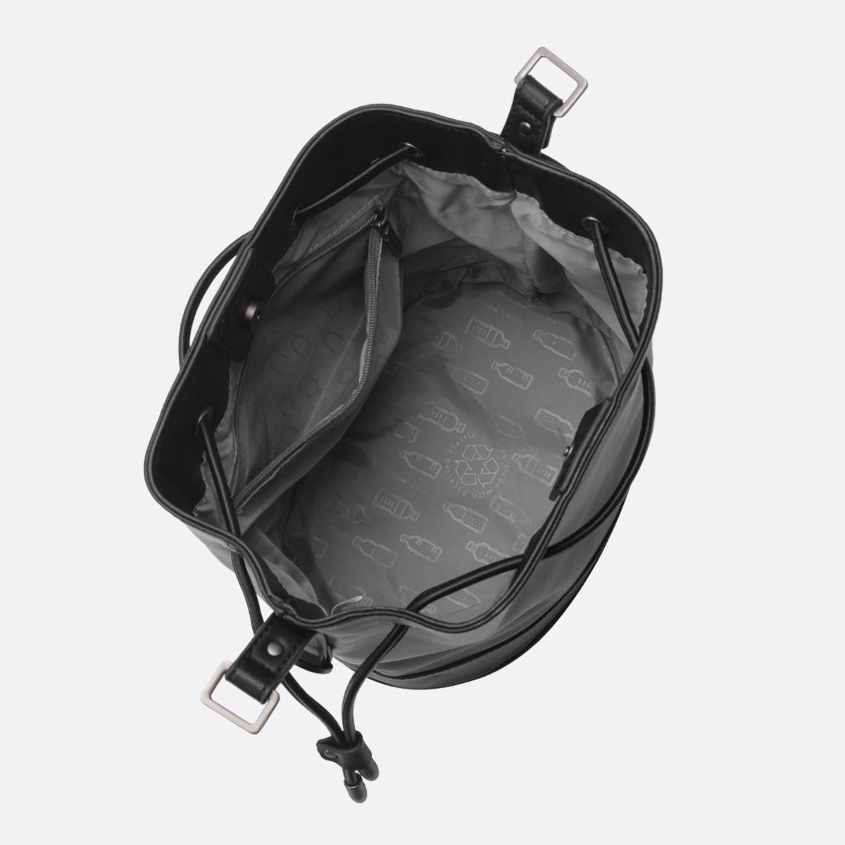 Pixie Mood Amber Bucket Bag | Black, Vegan Leather