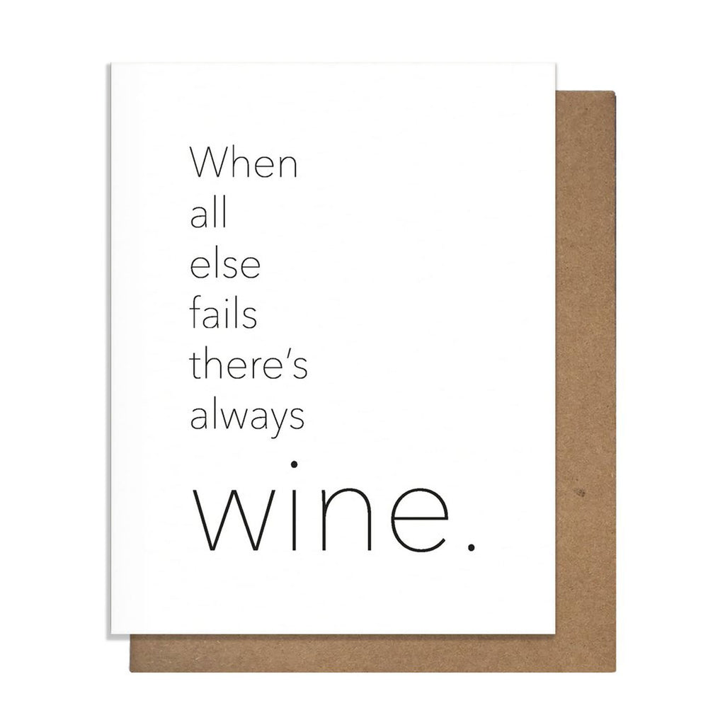 Pretty Alright Goods Just Because / Friendship Card | Always Wine