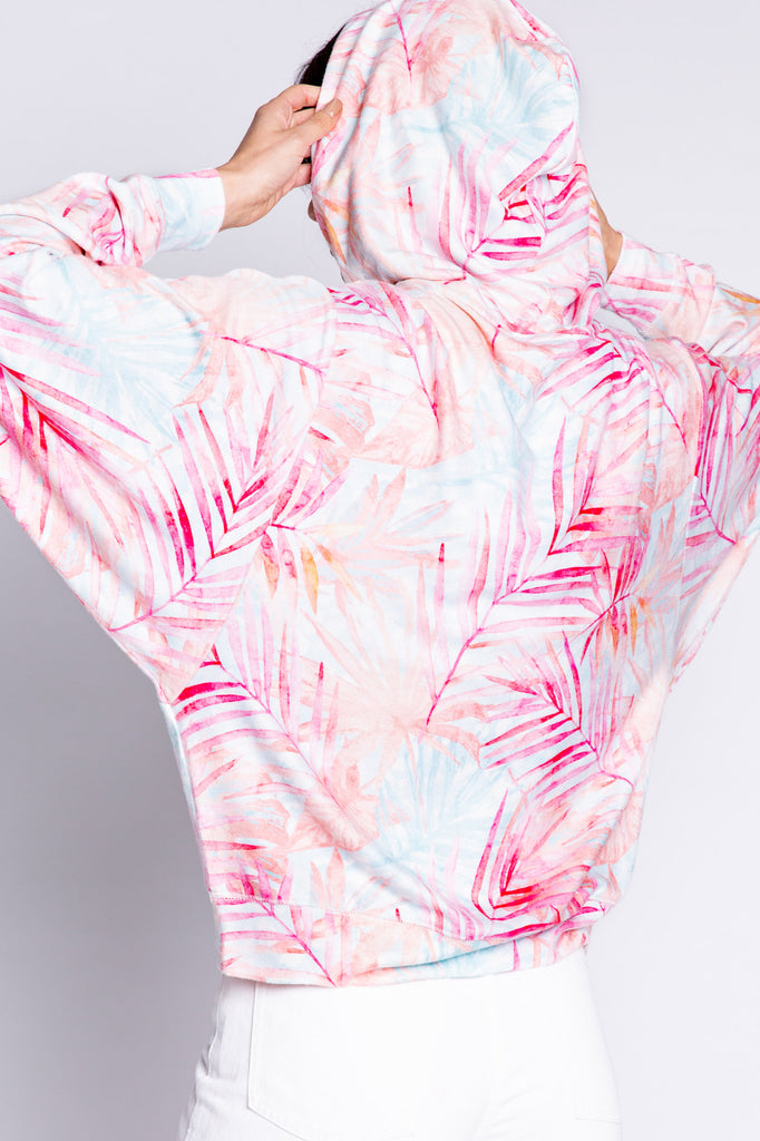 PJ Salvage Peachy Party Tropical Hoodie Multi | Designed in the USA