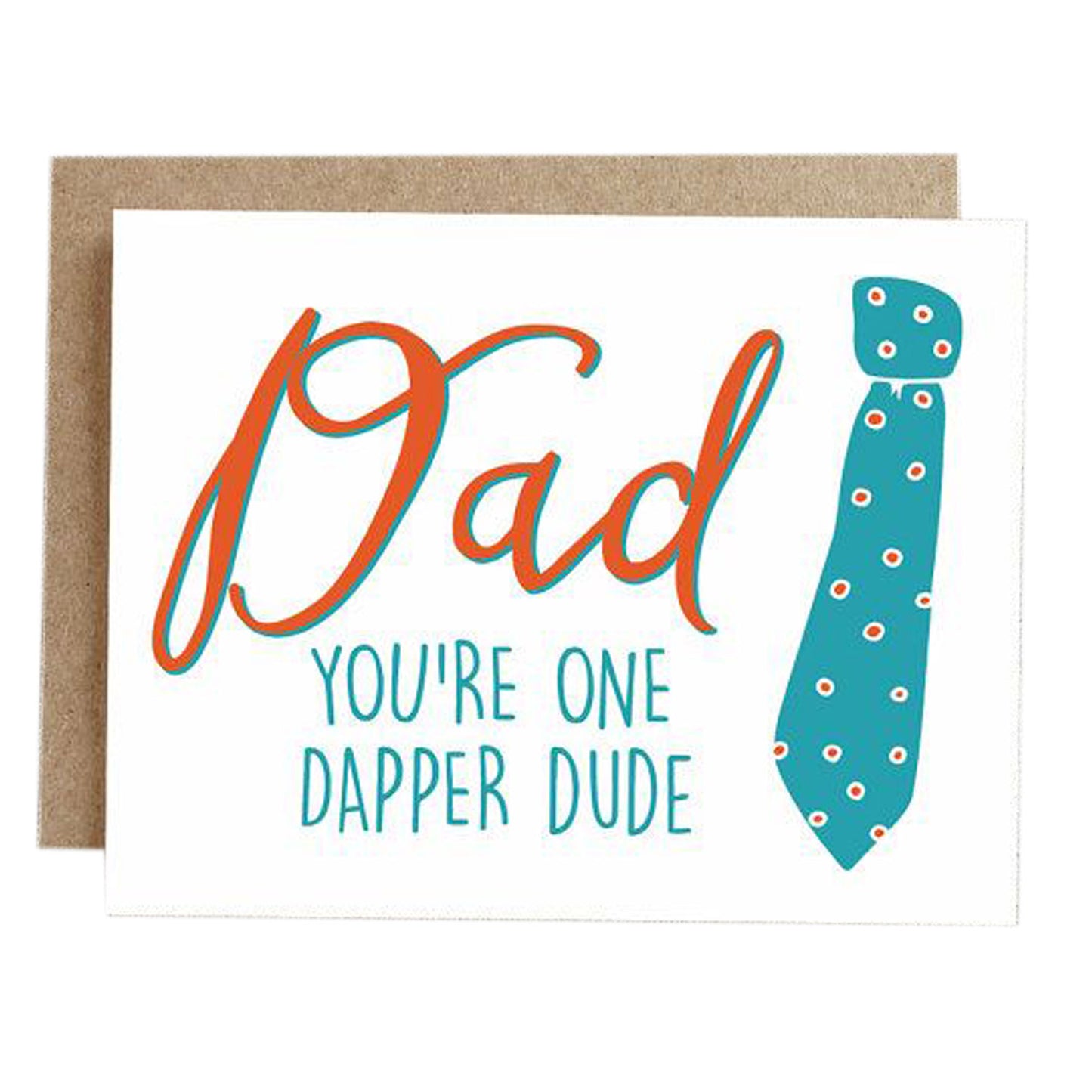 Rhubard Paper Co. Father's Day Card | Dapper Dude, Blank Inside