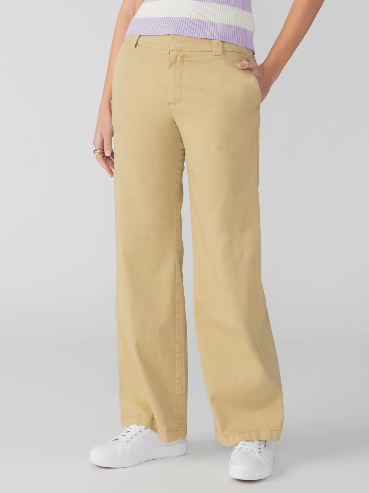 Sanctuary Midtown Trouser | True Khaki, Designed in USA