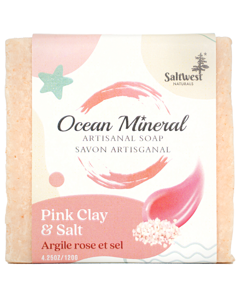 Saltwest Naturals Ocean Mineral Infused Soap Pink Clay & Salt