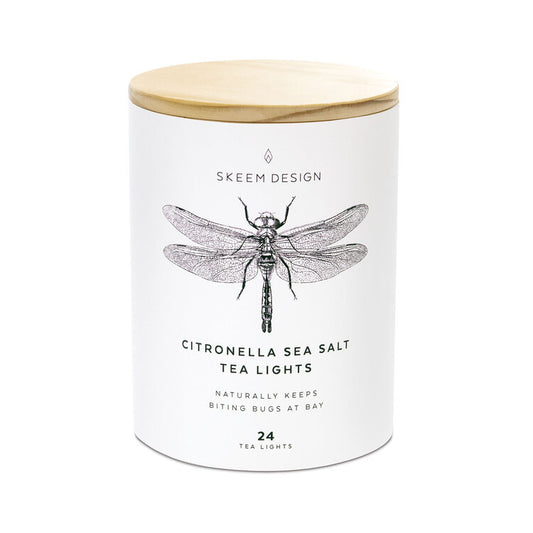 Skeem Design Soy Candles Citronella Sea Salt Tea Lights | Handmade