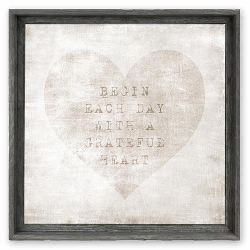 Sweet Gumball Small Framed Square Art Block | Grateful Heart