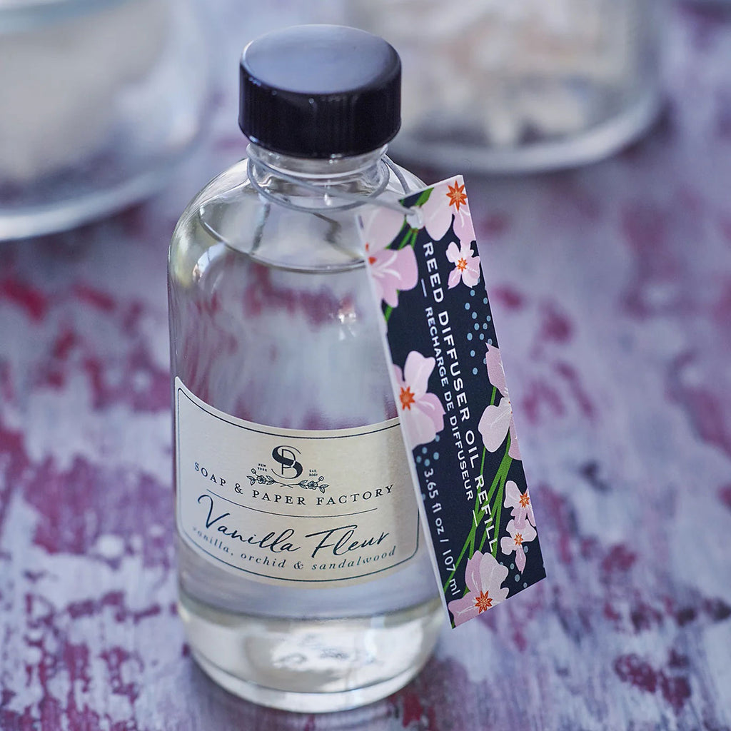 Soap & Paper Factory Reed Diffuser Refill | Vanilla Fleur