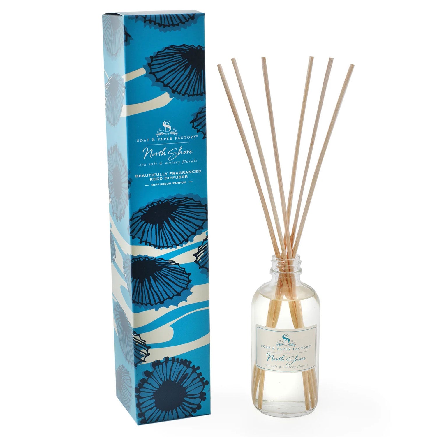 Soap & Paper Factory Reed Diffuser | North Shore, Designed in the USA