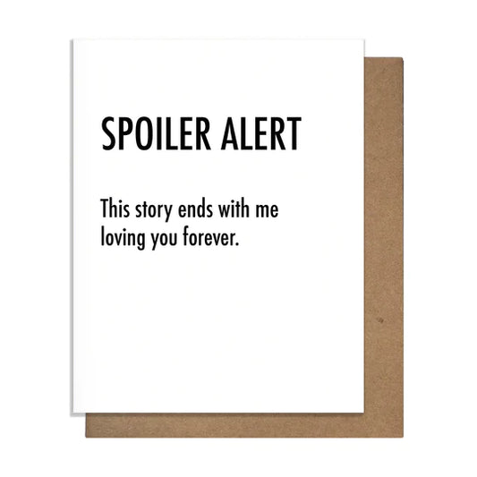 Pretty Alright Goods Love Card - Spoiler Alert, Printed in the USA