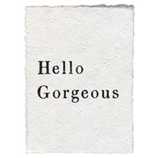 Sugarboo Paper Print Hello Gorgeous at Twang and Pearl