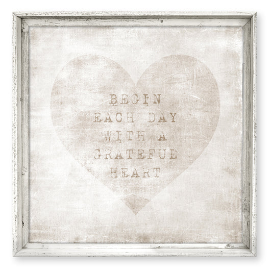 Sweet Gumball Small Framed Square Art Block | Grateful Heart