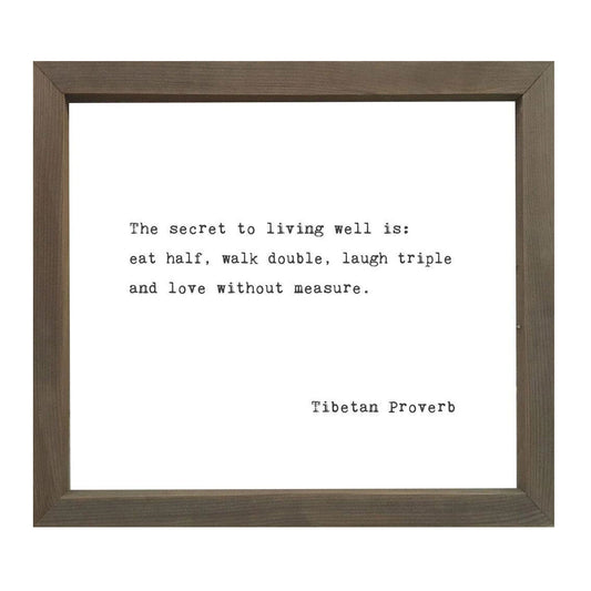 Handmade Framed Sign | Home Decor With Inspirational Quote