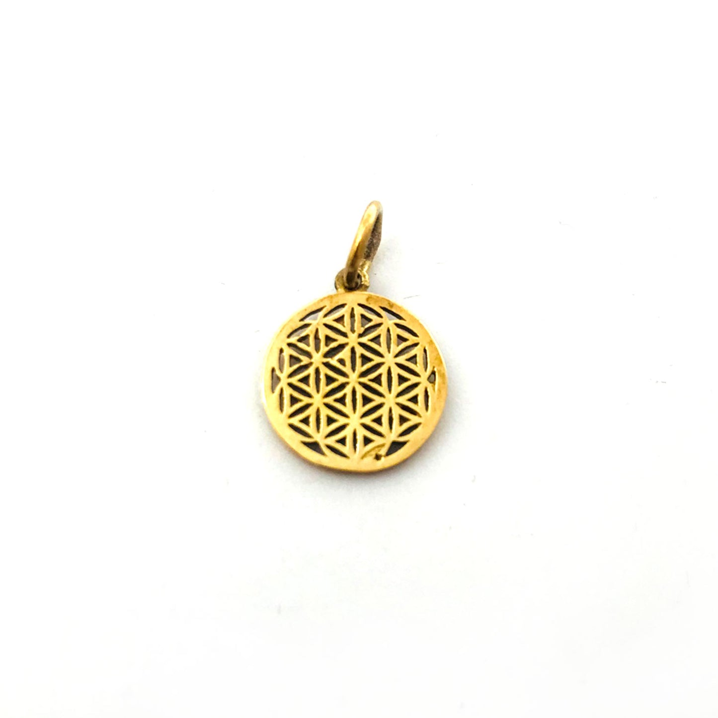 Twang & Pearl Charm Pendant Geo | Brass Sterling Silver, Made in India
