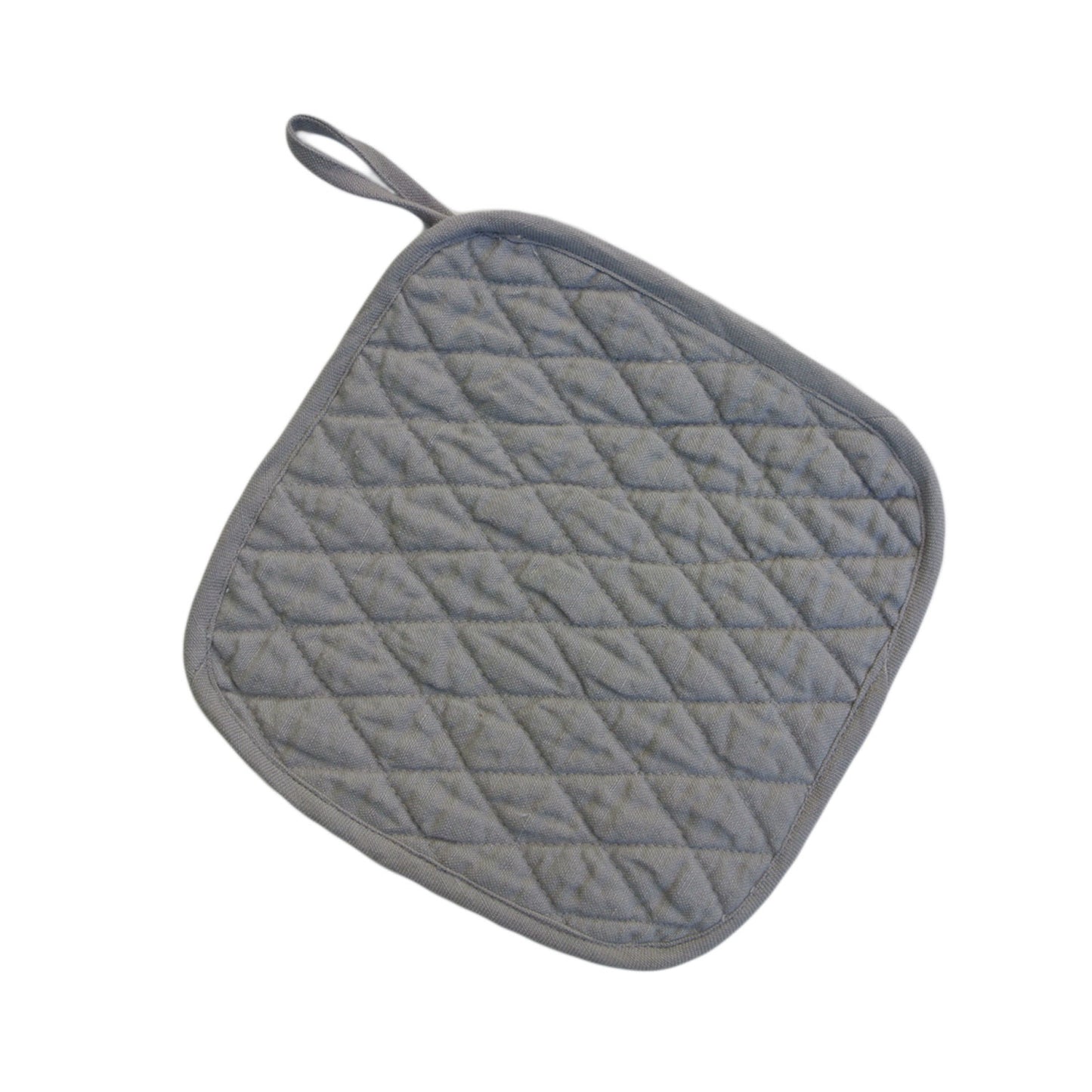 vikolino linen quilted pot holder grey at twang and pearl