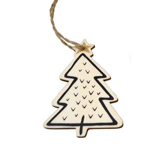 Holiday Village Ornaments | Wooden