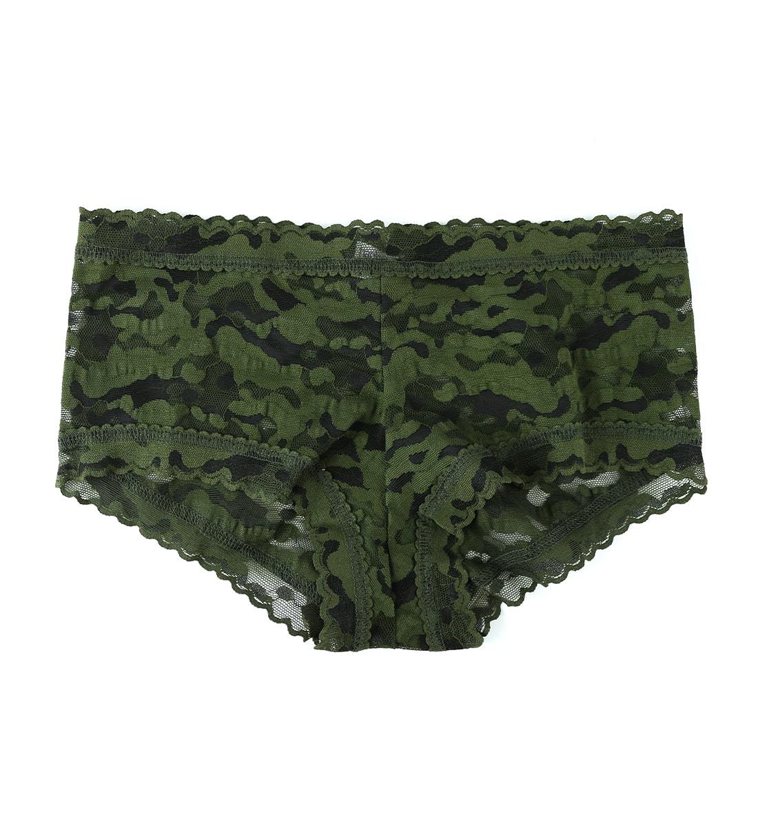Hanky Panky Boyshort Panty Woodland Green Tickled Pink | Made in USA
