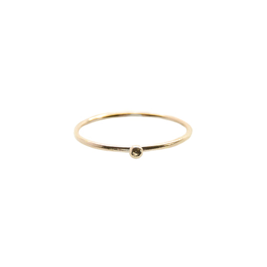 Hart + Stone Gold Dot Ring | Designed and Handmade in Canada