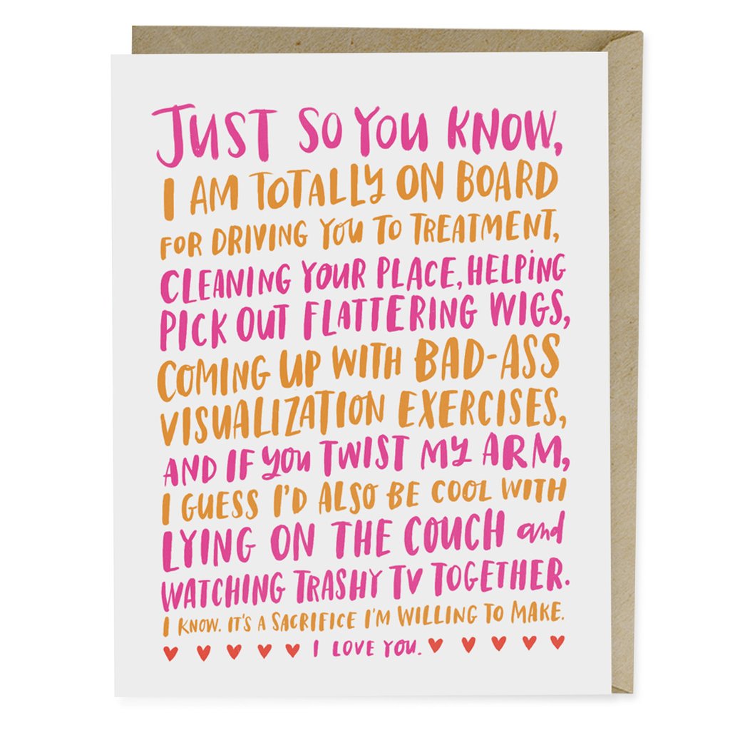 Emily McDowell Empathy Card Just So You Know | Blank Inside