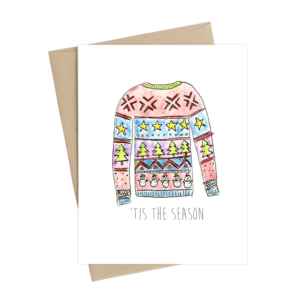 Little May Papery Christmas Card - 'Tis The Season, Printed in Canada