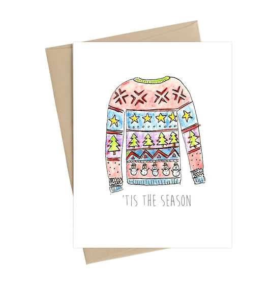 Little May Papery Christmas Card - 'Tis The Season, Printed in Canada