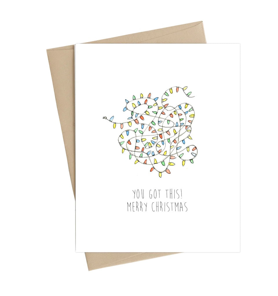 Little May Papery Christmas Card - You've Got This, Printed in Canada