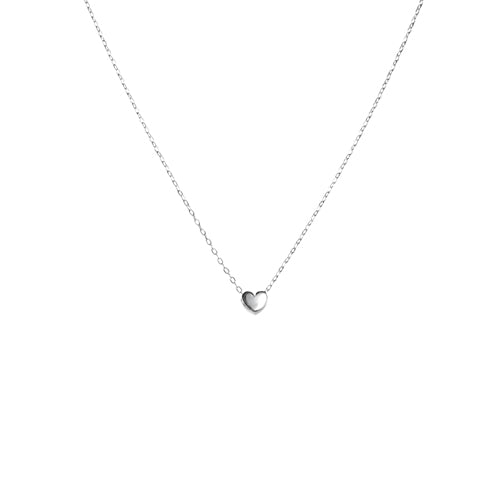 mimi and marge heart necklace silver at twang and pearl