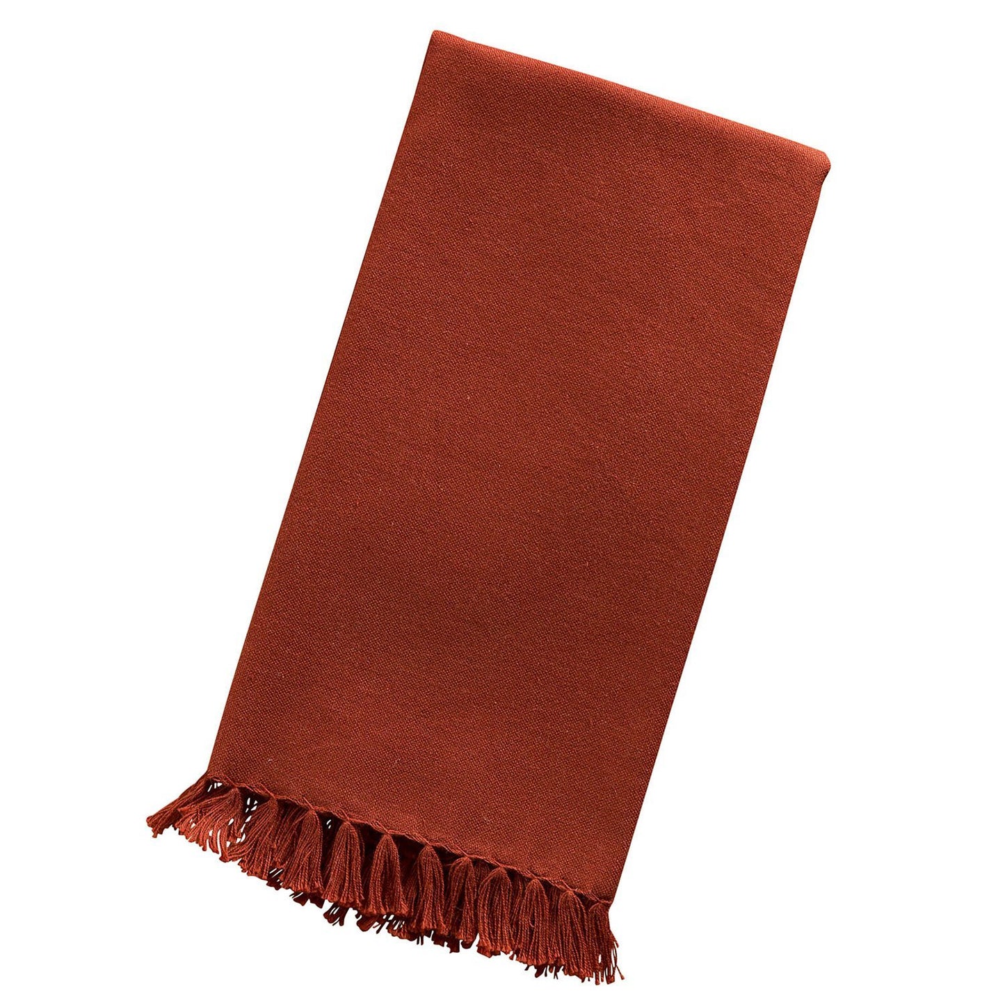 april cornell fringed napkin rust at twang and pearl