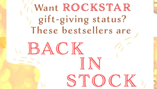 A few of our (and your) favourite things are ... Back in stock!