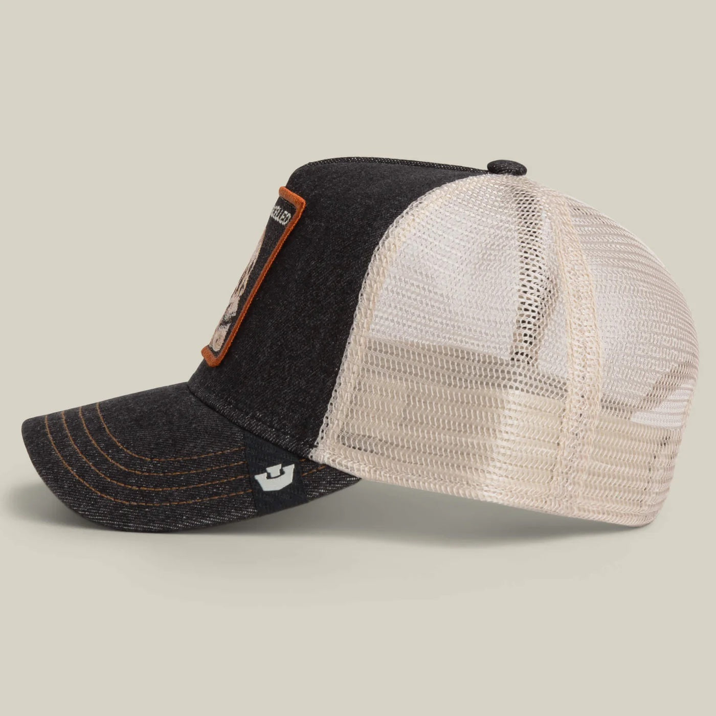 Trucker Hat - Denim Skull