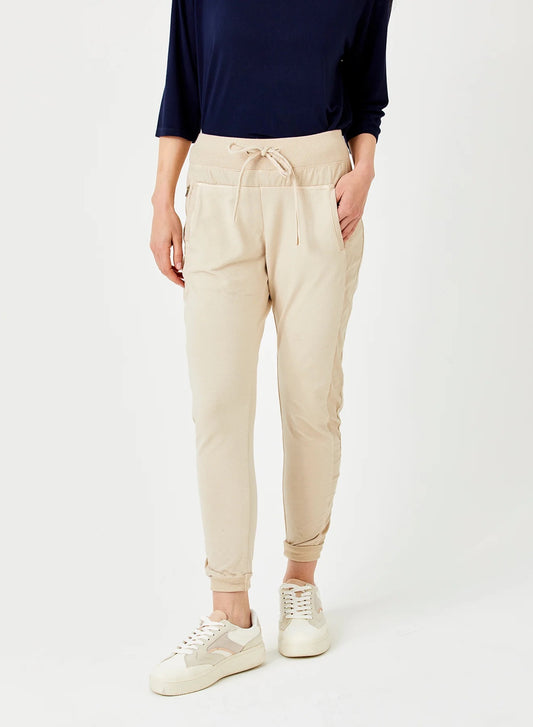 Suzy D Ultimate Joggers Cotton Joggers | Almond Milk, Made in Italy