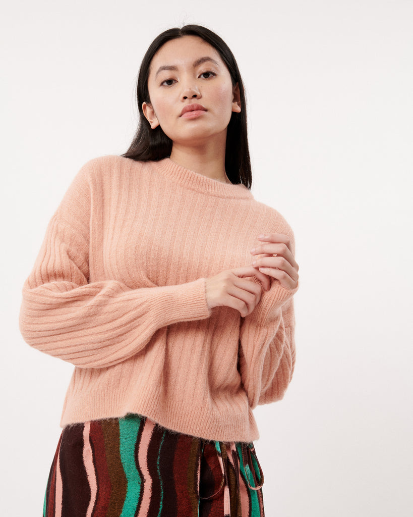 FRNCH Naicha Sweater | Rose Pale, Designed in France