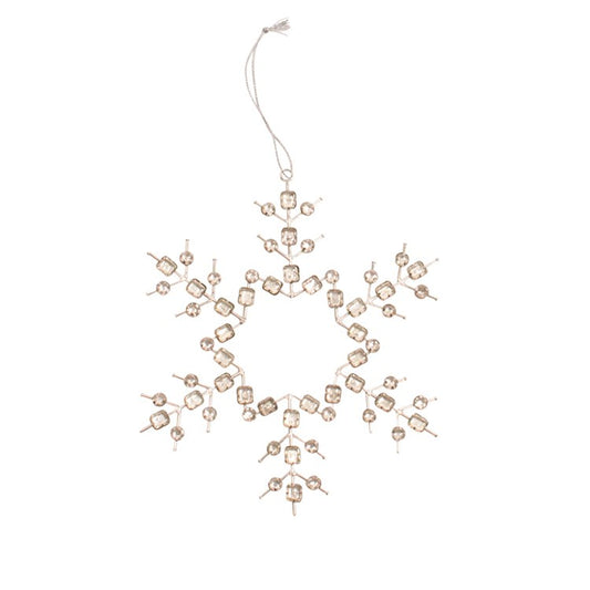 Emerald Gem Snowflake Ornament