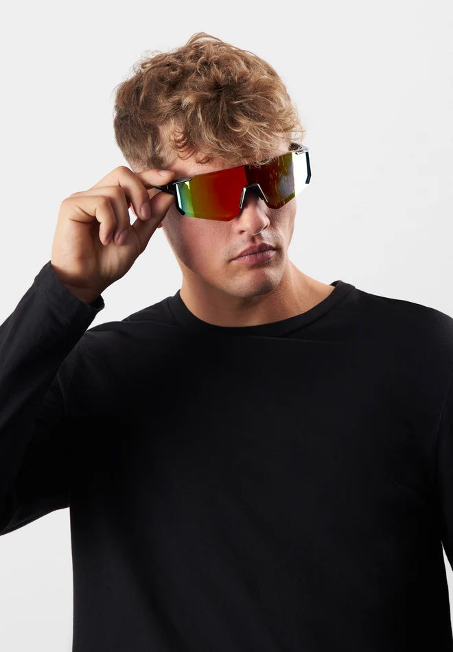 Eco Shades Sunglasses Grosso | Black & Red, Designed in Denmark