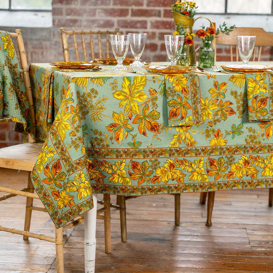 April Cornell - Cotton Tablecloth - Adirondack Dusty Sage