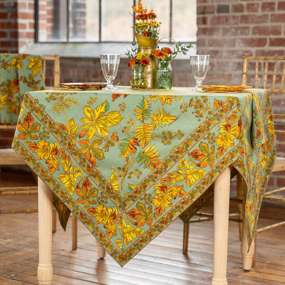 April Cornell - Cotton Tablecloth - Adirondack Dusty Sage