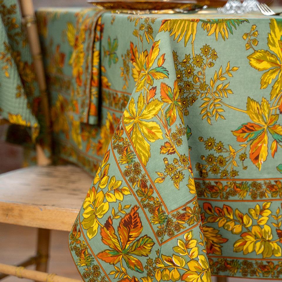 April Cornell - Cotton Tablecloth - Adirondack Dusty Sage