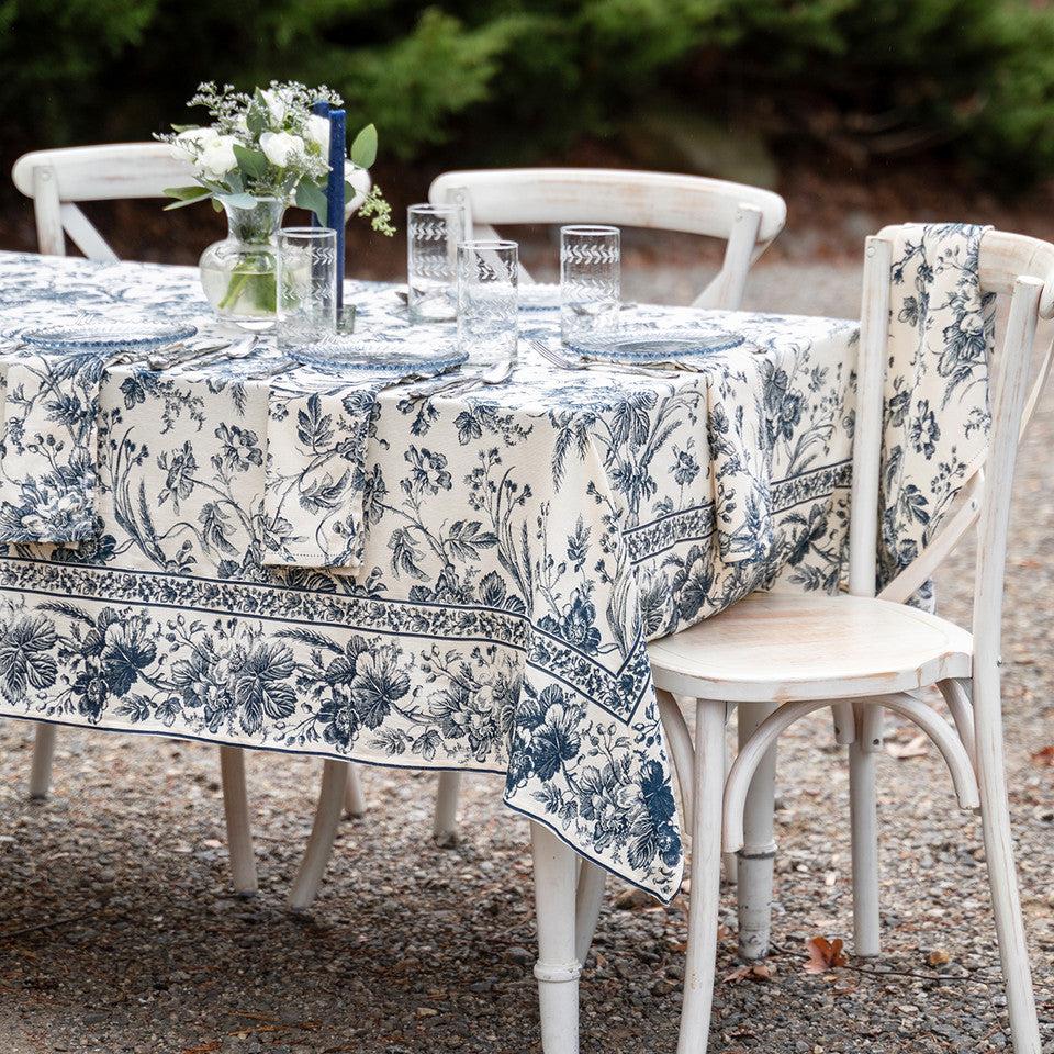 April Cornell Tablecloth Bienvenue Navy