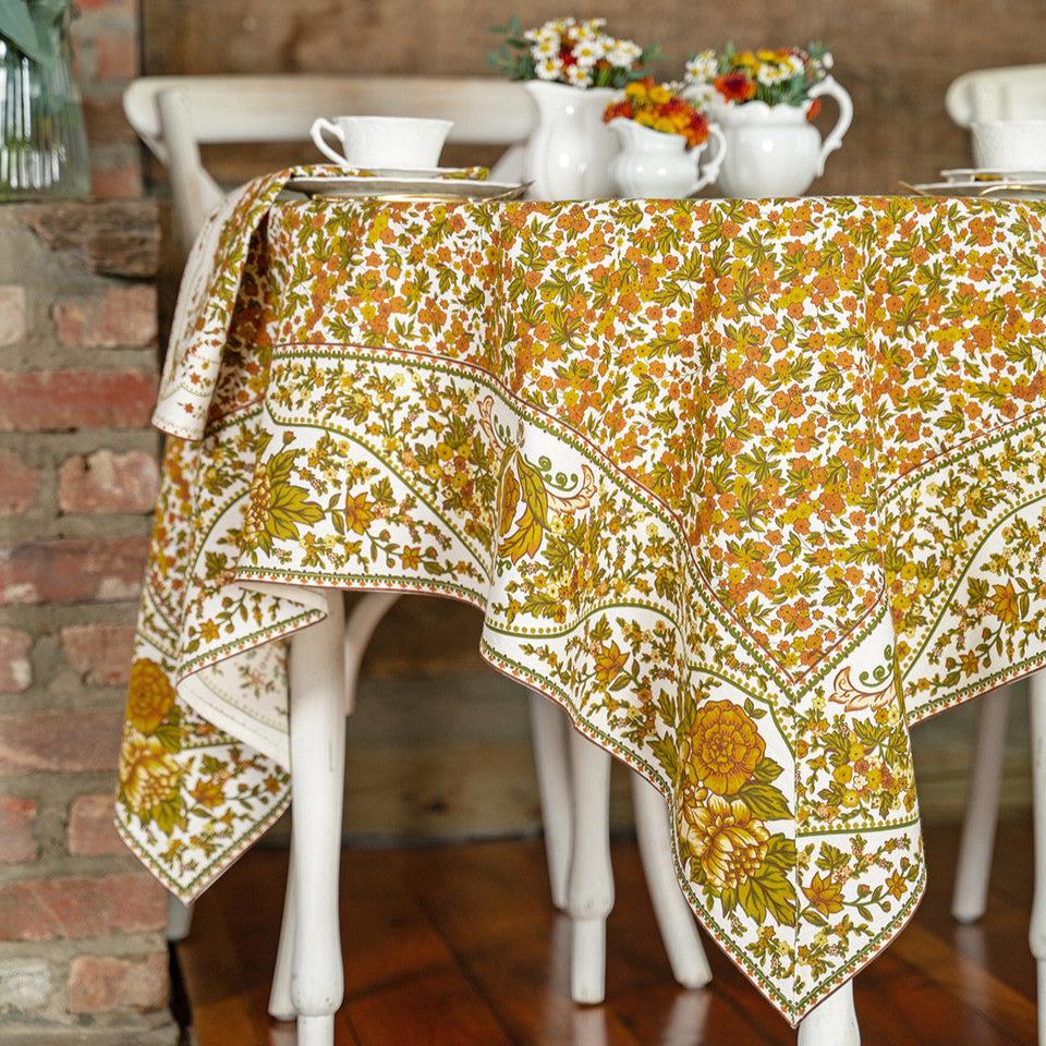 April Cornell Cotton Tablecloth | Bramley Ecru