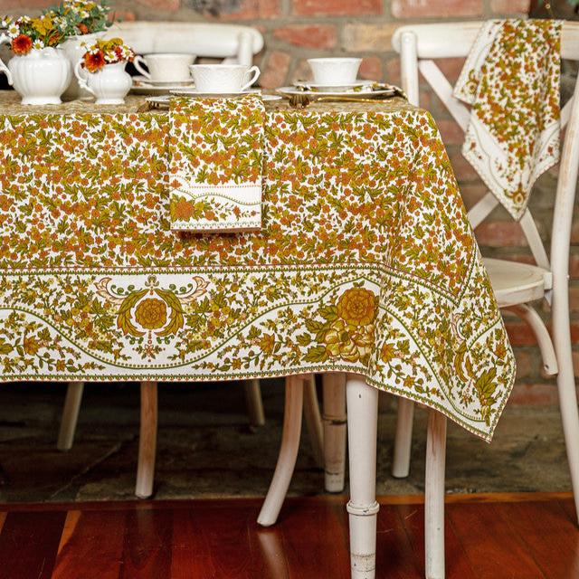 April Cornell Cotton Tablecloth | Bramley Ecru